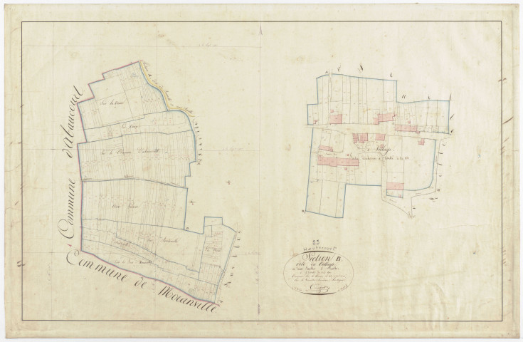 HAUTECOURT - Section B - du Village - feuille 02