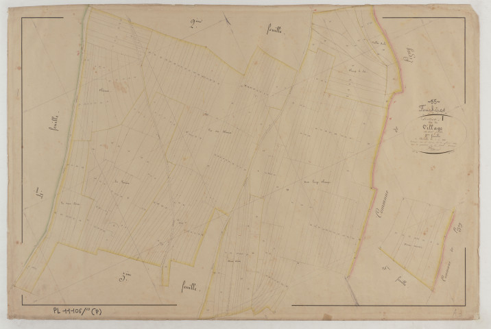 FOUCHERES - Section A du Village feuille 03