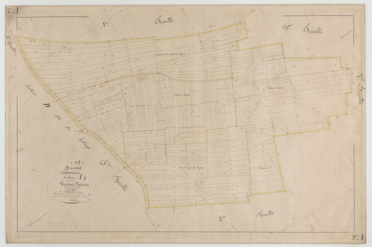 BOVEE - Section A de la Grosse Borne feuille 02