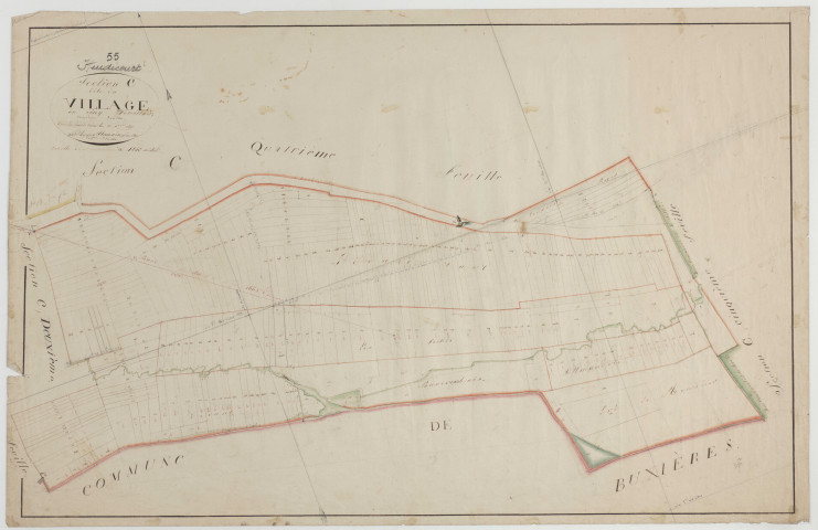 HEUDICOURT - Section C du Village feuille 03