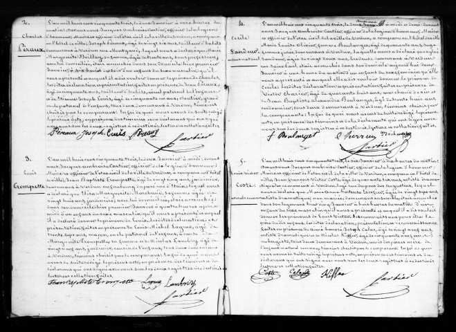 Naissances, Mariages, Décès (1853-1853)