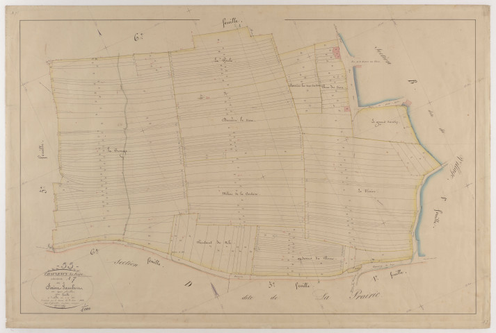 CHAUVENCY-SAINT-HUBERT - Section A - de ST Lambert - feuille 07