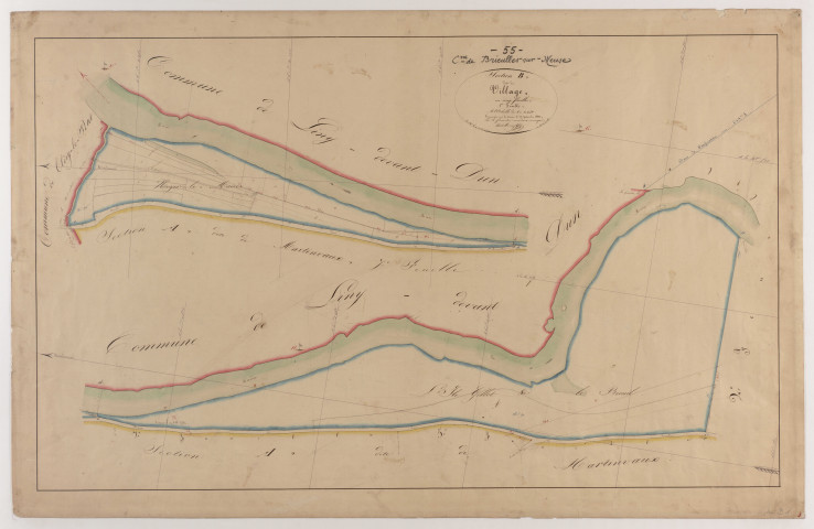 BRIEULLES-SUR-MEUSE - Section B - du Village - feuille 01