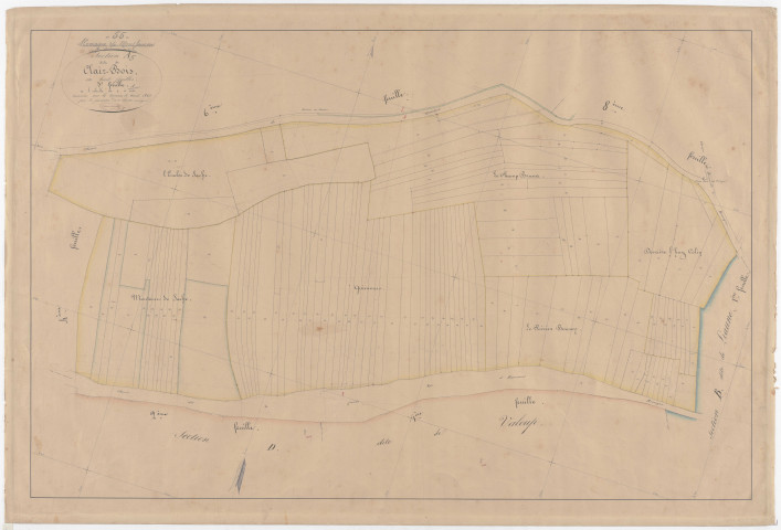 ROMAGNE-SOUS-MONTFAUCON - Section A - de Clair-Bois - feuille 05