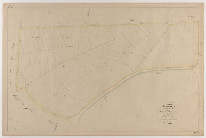 MONTMEDY - Section B - Bois de Fresnois - feuille 02