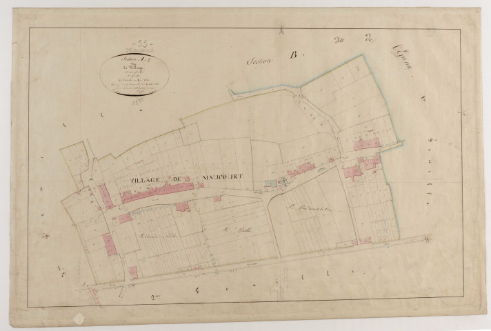 MAUCOURT - Section A - du Village - feuille 01