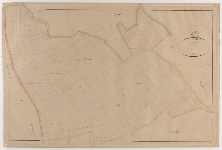 FORGES - Section D - des Vignes - feuille 06