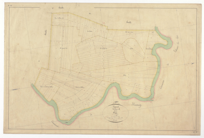 VIGNEUL-SOUS-MONTMEDY - Section A - des Prés - feuille 02