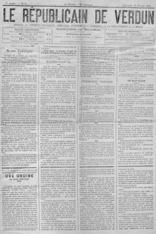 Le Républicain de Verdun / Le Républicain