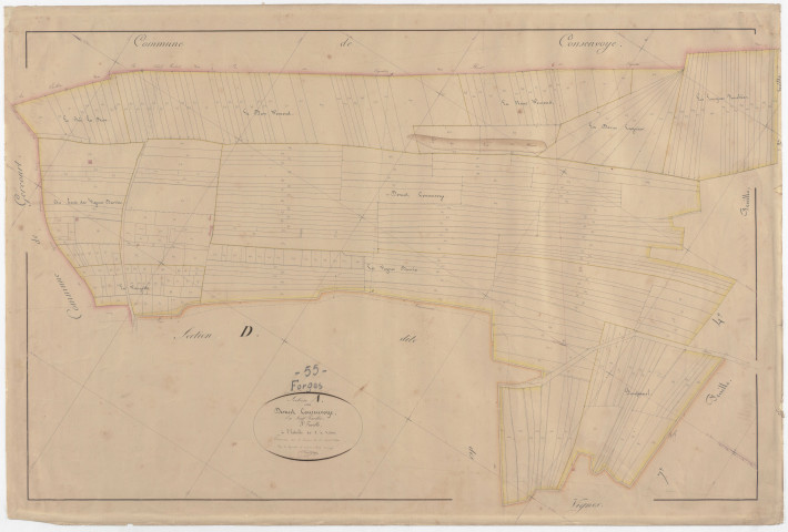 FORGES - Section A - devant Consenvoye - feuille 03