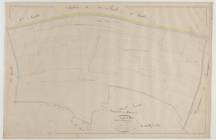 TRONVILLE - Section B de Mousseron feuille 01