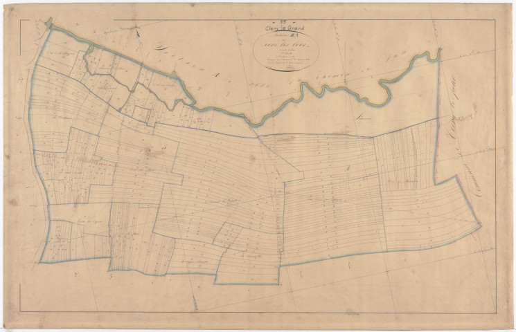 CLERY-LE-GRAND - Section B - Vers les Bois - feuille 01