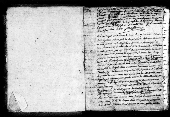 Sépultures (1763-1782)