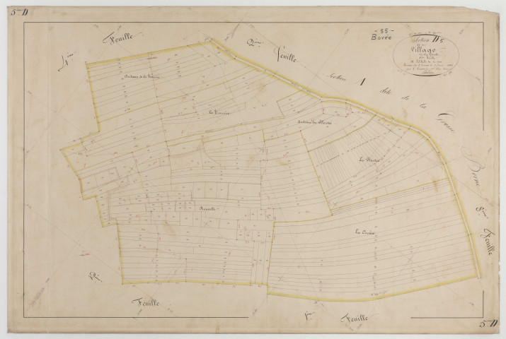 BOVEE - Section D du Village feuille 05