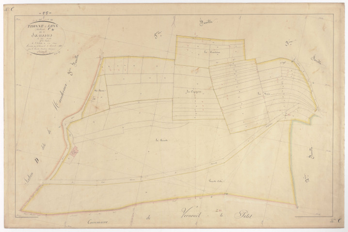 THONNE-LA-LONG - Section C - de Saussus - feuille 04