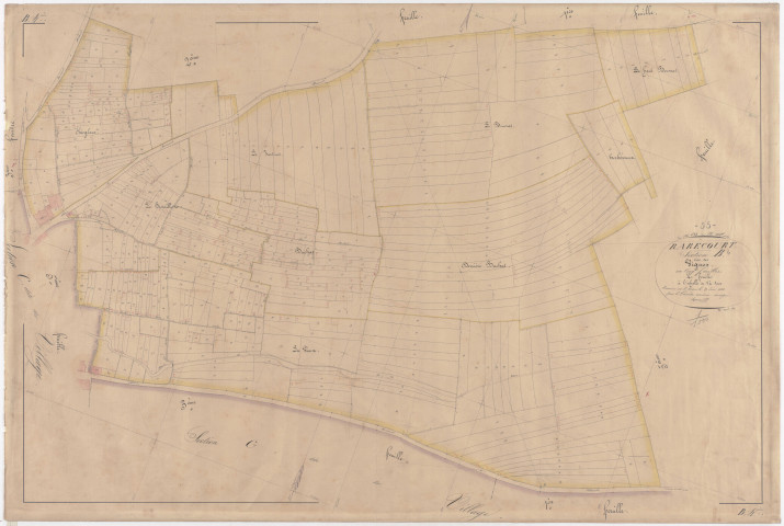 RARECOURT - Section B - des Vignes - feuille 04