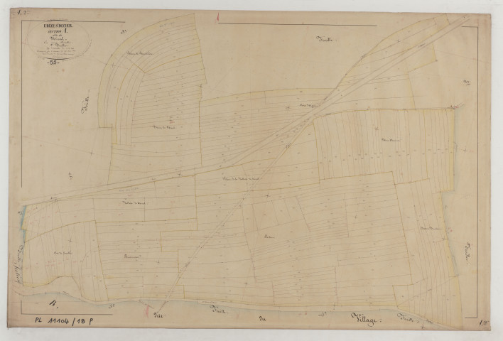ERIZE-SAINT-DIZIER - Section A de Mival feuille 02