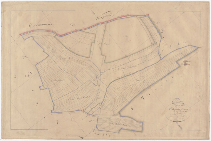 BOUREUILLES - Section B - du Chemin Croisé - feuille 04