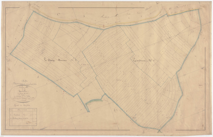 ROMAGNE-SOUS-LES-COTES - Section B - des Sartelles - feuille 01