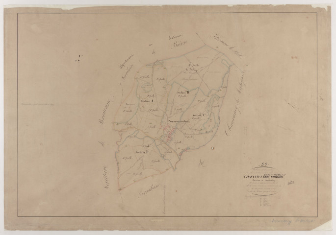 CHAUVENCY-SAINT-HUBERT - Tableau d'assemblage - feuille 01