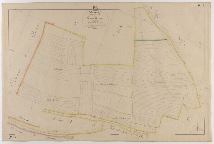 AVIOTH - Section B - du Haut Chemin - feuille 01
