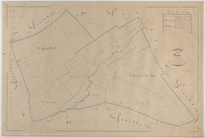 VITTARVILLE - Section B - des Bois - feuille 06