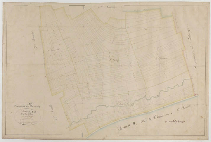 TRONVILLE - Section A des Grèves feuille 09