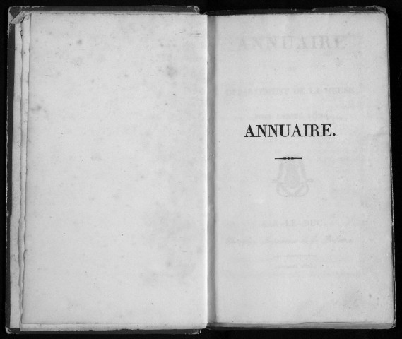 Annuaire du département de la Meuse Bar-le-Duc, 1824