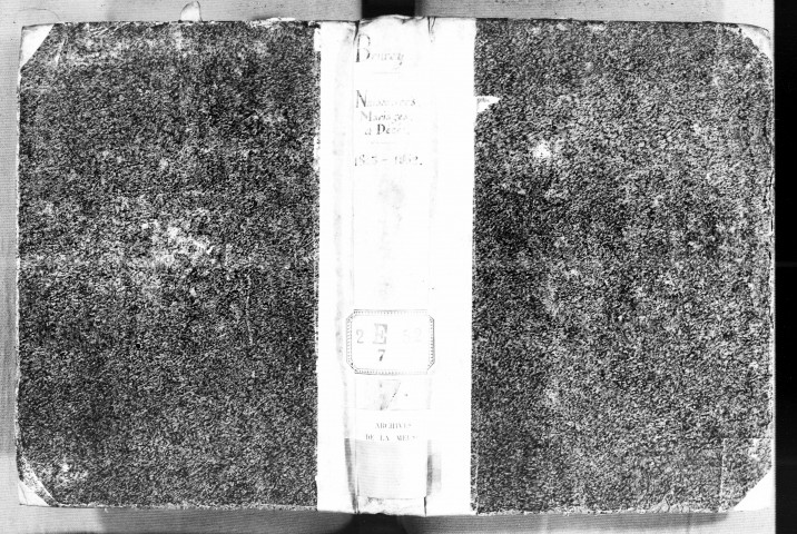 Naissances, Mariages, Décès (1843-1852)