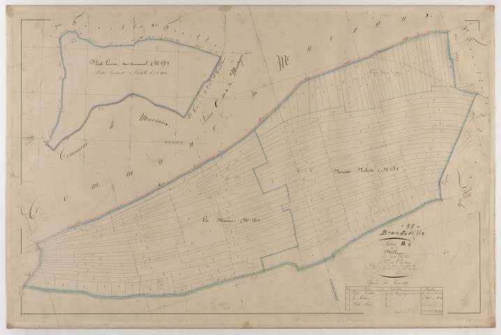 BRANDEVILLE - Section B - du Village - feuille 06