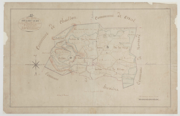 HEUDICOURT - Tableau d'assemblage feuille 01