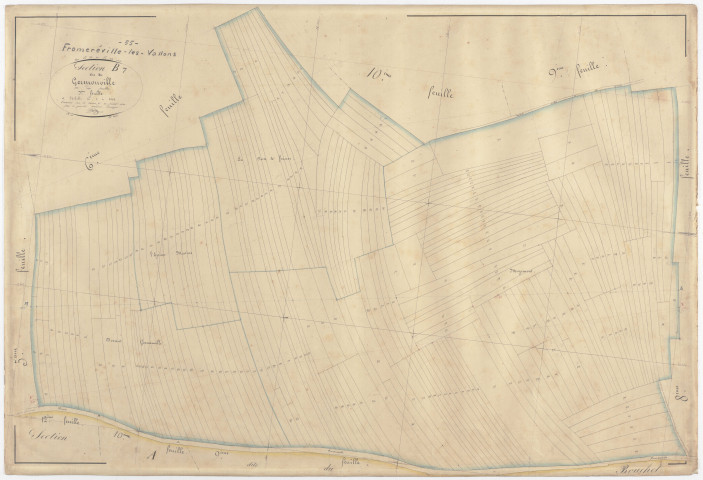 FROMEREVILLE - Section B - de Germonville - feuille 07