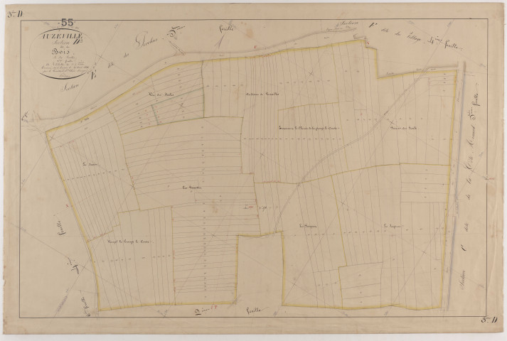 AUZEVILLE - Section D - des Bois - feuille 03