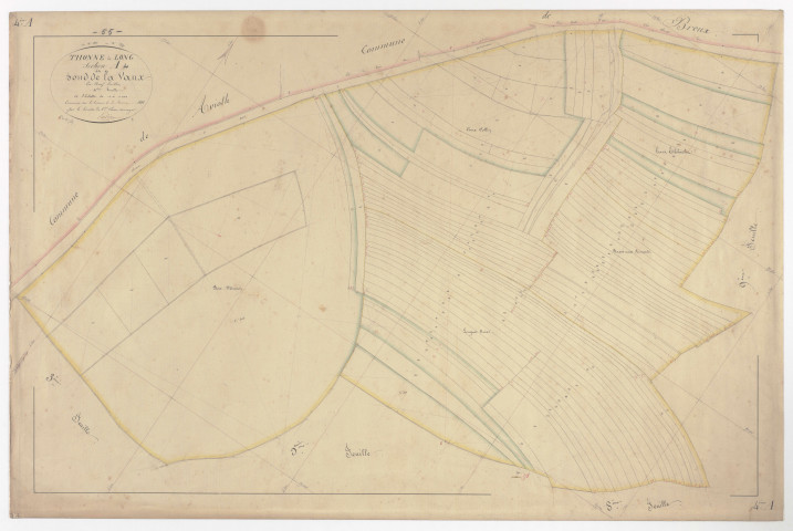 THONNE-LA-LONG - Section A - du Fond de la Vaux - feuille 04