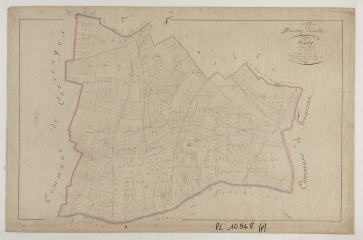 BEUREY - Section C du Goulot feuille 01