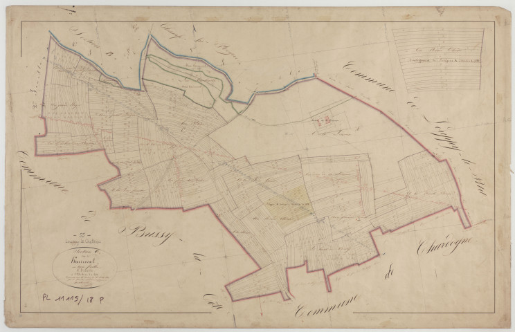 LOUPPY-LE-CHÂTEAU - Section C de Harinval feuille 01