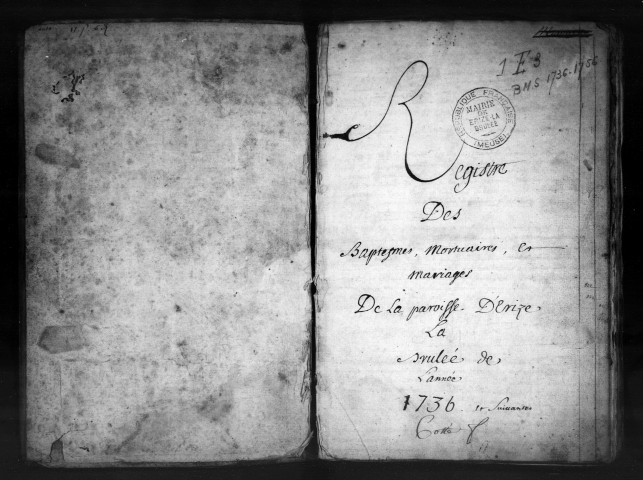 Baptêmes, Mariages, Sépultures (1736-1756)