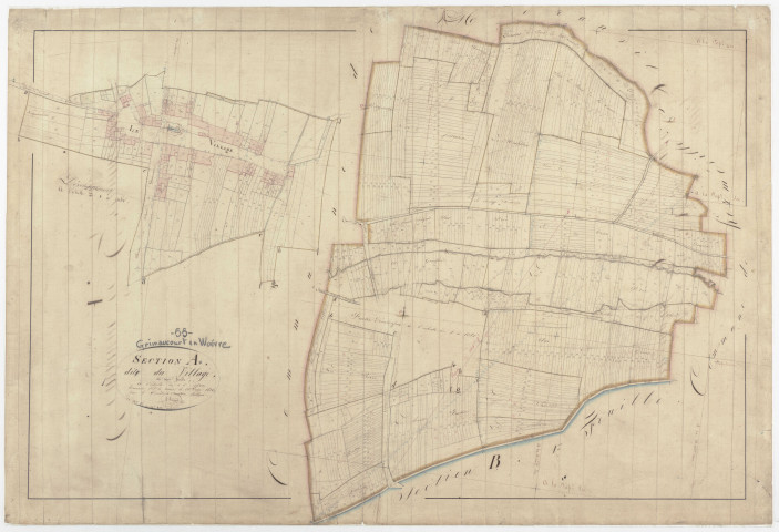 GRIMAUCOURT-EN-WOEVRE - Section A - du Village - feuille U