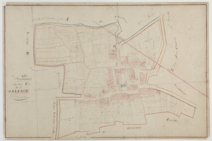 HEUDICOURT - Section C du Village feuille 01