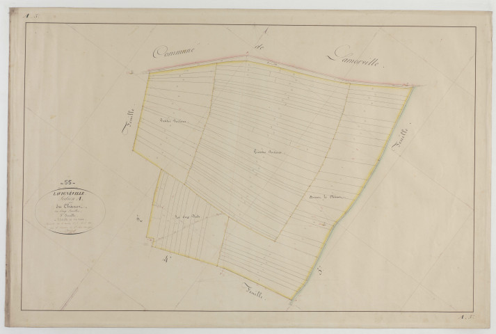 LAVIGNEVILLE - Section A du Chânot feuille 03