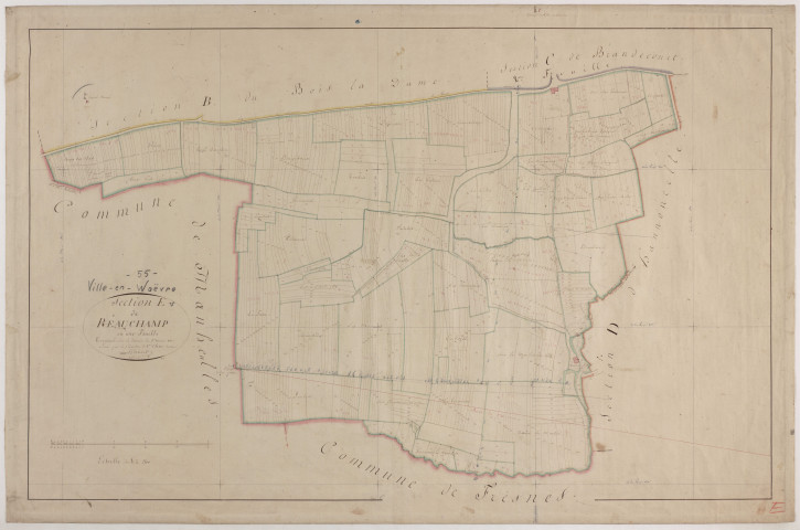 VILLE-EN-WOEVRE - Section E - de Réauchamp - feuille U