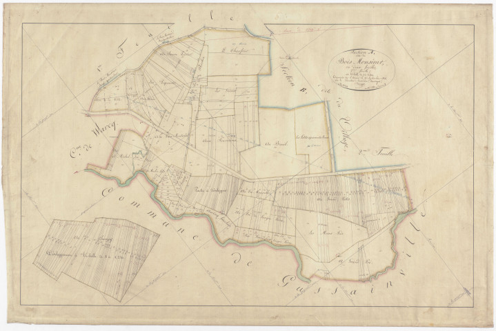 BOINVILLE - Section A - du Bois Monsieur - feuille 02