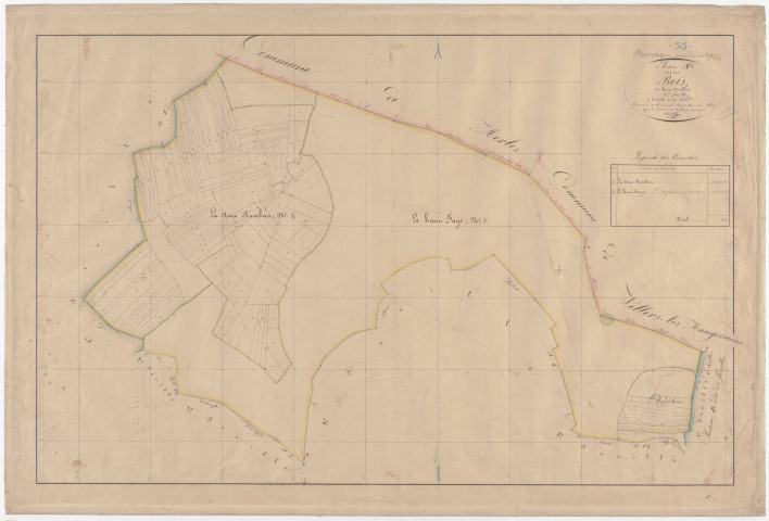 ROMAGNE-SOUS-LES-COTES - Section A - des Bois - feuille 04