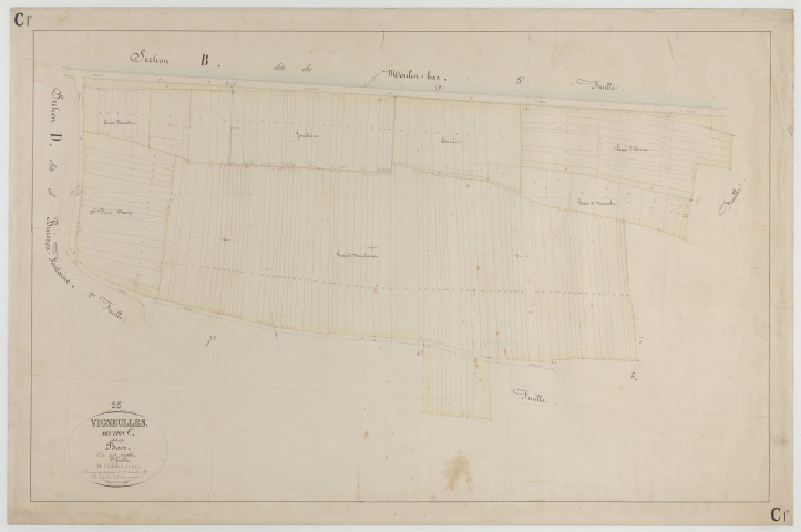 VIGNEULLES-LES-HATTONCHATEL - Section C des Bois feuille 01