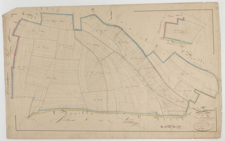 SERAUCOURT - Section B des Ouillons feuille 03