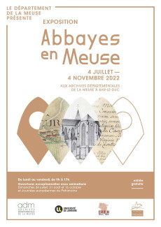 Affiche exposition Abbayes en Meuse