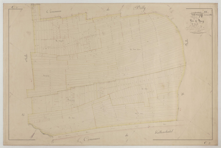 VIEVILLE-SOUS-LES-COTES - Section C la Voie de Bury feuille 02