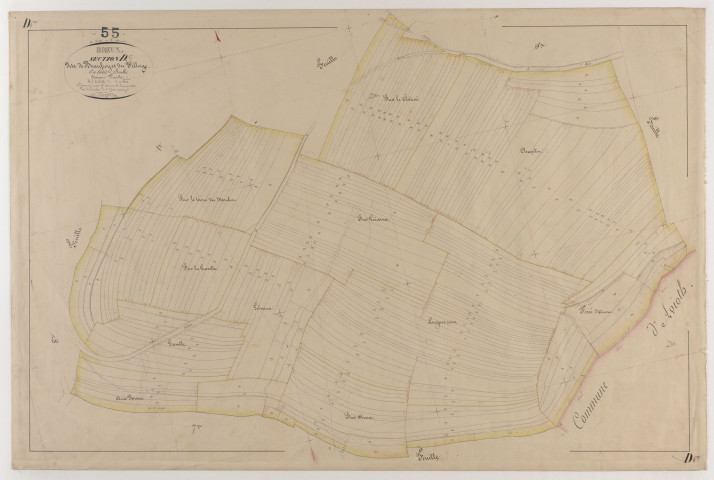 BREUX - Section D - Beaufroy et du Village - feuille 06