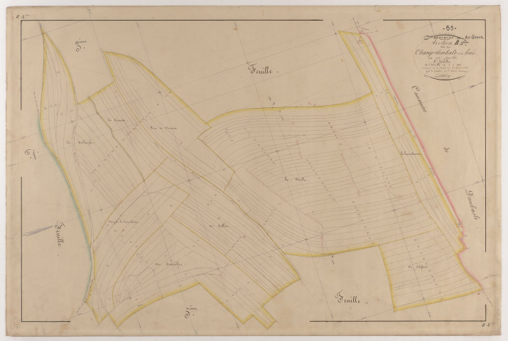 BROCOURT - Section B - Champ-Simbale des Bois - feuille 04