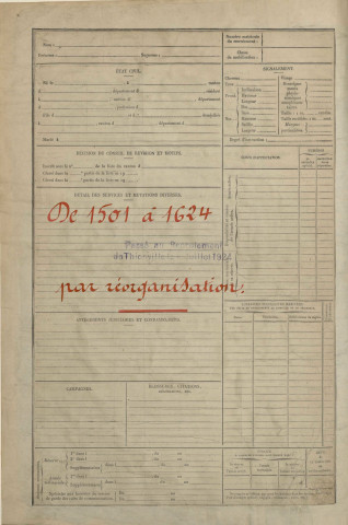 1921 - Registre matricules n° 1501-2000